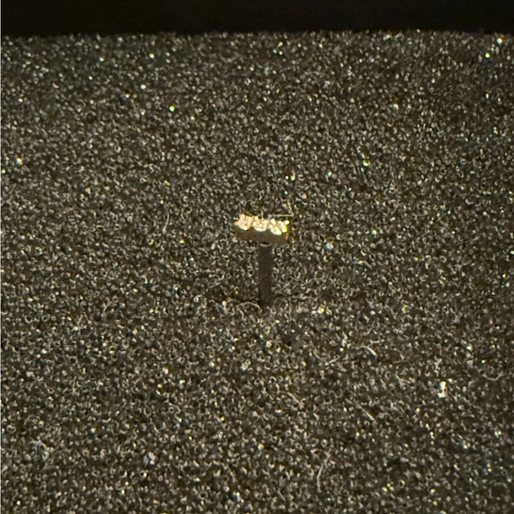 Rowan 14k Solid Gold Diamond Flat Back Stud (Orig… - image 4